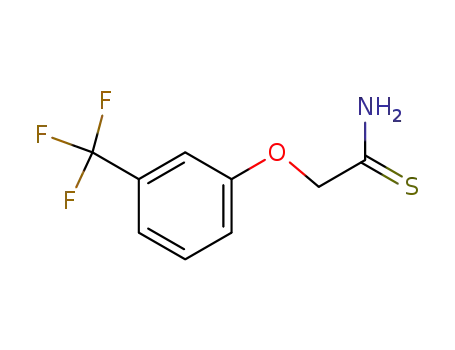 Molecular Structure of 20293-32-7 (2-[3-(Trifluoromethyl)phenoxy]ethanethioamide)