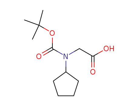 Molecular Structure of 172834-23-0 (N-BOC-N-CYCLOPENTYL-AMINO-ACETIC ACID)