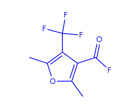 Molecular Structure of 173988-20-0 (3-Furancarbonyl fluoride, 2,5-dimethyl-4-(trifluoromethyl)- (9CI))