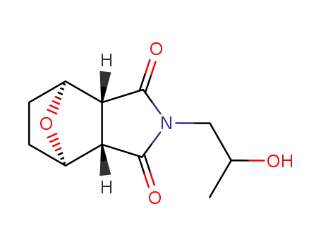 Molecular Structure of 20711-66-4 (2-(2-hydroxypropyl)hexahydro-1H-4,7-epoxyisoindole-1,3(2H)-dione)
