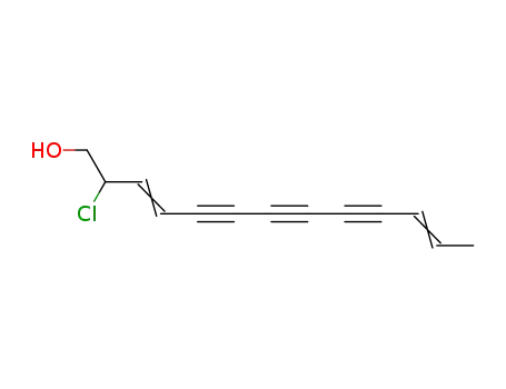 Molecular Structure of 2060-58-4 (2-chloro-3,11-tridecadiene-5,7,9-triyn-1-ol)