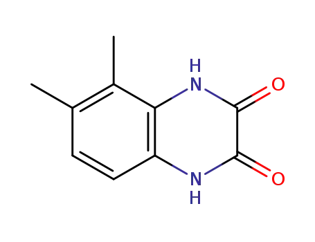 Molecular Structure of 208403-94-5 (2,3-Quinoxalinedione,1,4-dihydro-5,6-dimethyl-(9CI))