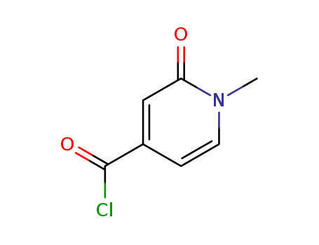 Molecular Structure of 84853-99-6 (4-Pyridinecarbonyl chloride, 1,2-dihydro-1-methyl-2-oxo- (9CI))