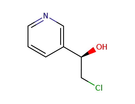 Molecular Structure of 173901-03-6 ((R)-1-(Pyrid-3-yl)-2-chloroethanol)