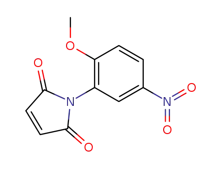 Molecular Structure of 17392-67-5 (1-(2-METHOXY-5-NITROPHENYL)-1H-PYRROLE-2,5-DIONE)