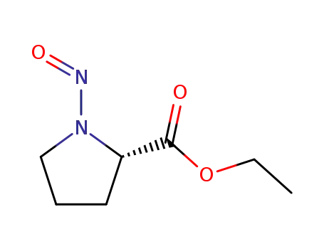 Molecular Structure of 17431-20-8 (L-Proline, 1-nitroso-, ethyl ester (9CI))