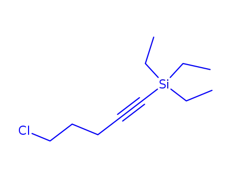 Molecular Structure of 174125-30-5 (1-CHLORO-5-TRIETHYLSILYL-4-PENTYNE)