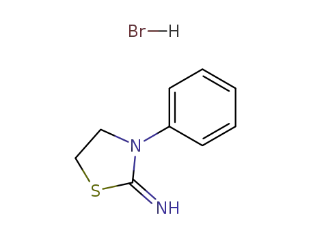 Molecular Structure of 17338-11-3 ((2Z)-3-phenyl-1,3-thiazolidin-2-imine hydrobromide (1:1))