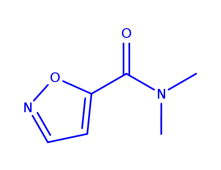 Molecular Structure of 173850-37-8 (5-Isoxazolecarboxamide,N,N-dimethyl-(9CI))