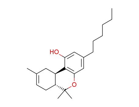 Molecular Structure of 20622-30-4 (n-hexyl-delta-8-tetrahydrocannabinol)