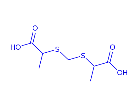 Molecular Structure of 20664-29-3 (Methylenebis(3-mercaptopropionic acid), 97%)