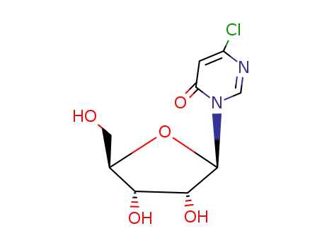 Molecular Structure of 20701-04-6 (6-chloro-3-pentofuranosylpyrimidin-4(3H)-one)