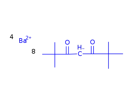 Molecular Structure of 17594-47-7 (Barium bis(2,2,6,6-tetramethyl-3,5-heptanedionate) hydrate)