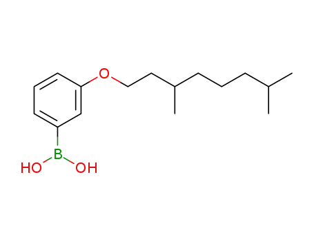 Molecular Structure of 209347-66-0 (3-(3,7-Dimethyloctyloxy)benzeneboronic acid)
