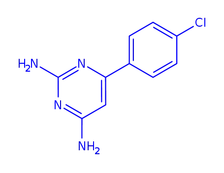 Molecular Structure of 175137-09-4 (6-(4-CHLOROPHENYL)PYRIMIDINE-2,4-DIAMINE)