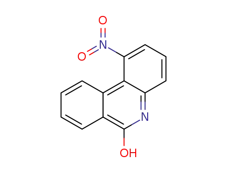 Molecular Structure of 26690-02-8 (1-nitrophenanthridin-6(5H)-one)