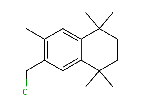 Molecular Structure of 58243-88-2 (6-(chloromethyl)-1,1,4,4,7-pentamethyl-tetralin)
