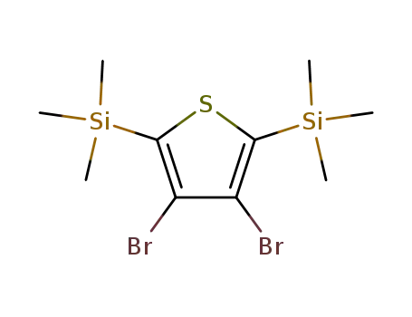 Molecular Structure of 175658-90-9 (3,4-Dibromo-2,5-bis(trimethylsilyl)thiophene)