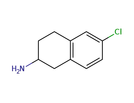Molecular Structure of 60480-00-4 (6-CHLORO-1,2,3,4-TETRAHYDRO-NAPHTHALEN-2-YLAMINE)