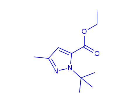 Molecular Structure of 175277-08-4 (1-(TERT-BUTYL)-3-METHYL-1H-PYRAZOLE-5-CARBOXYLIC ACID ETHYL ESTER)