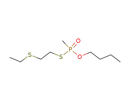 Molecular Structure of 21055-68-5 (O-butyl S-[2-(ethylsulfanyl)ethyl] methylphosphonothioate)