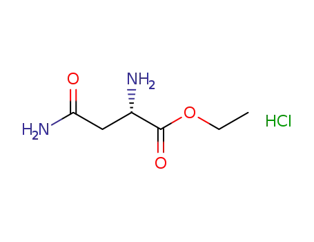 Molecular Structure of 24184-37-0 (ethyl L-asparaginate monohydrochloride)