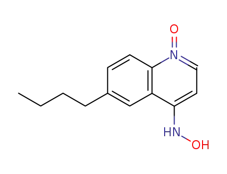 Molecular Structure of 21070-33-7 (6-Butyl-4-hydroxyaminoquinoline 1-oxide)