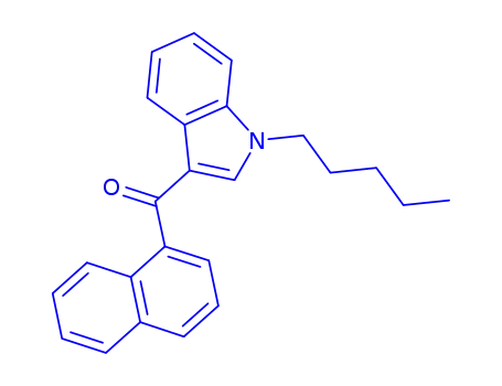 Molecular Structure of 209414-07-3 (1-pentyl-3-(1-naphthoyl)indole)