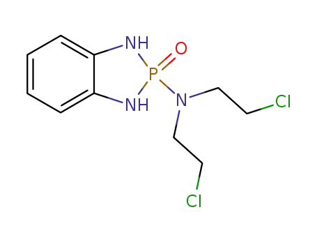Molecular Structure of 2091-03-4 (N,N-bis(2-chloroethyl)-8-oxo-7,9-diaza-8$l^{5}-phosphabicyclo[4.3.0]no na-1,3,5-trien-8-amine)
