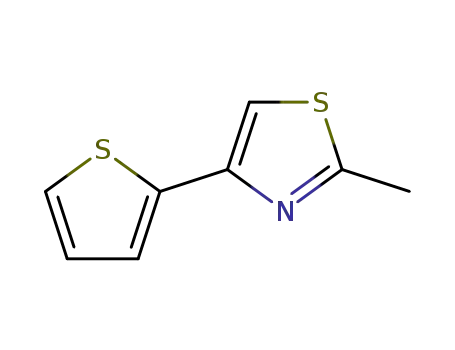 Molecular Structure of 21036-67-9 (2-METHYL-4-(2-THIENYL)-1,3-THIAZOLE)