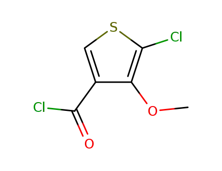 Molecular Structure of 175137-49-2 (5-CHLORO-4-METHOXYTHIOPHENE-3-CARBONYL CHLORIDE)