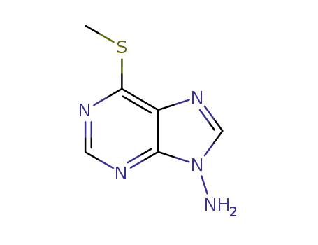 Molecular Structure of 20914-61-8 (6-(Methylsulfanyl)-9H-purin-9-amine)