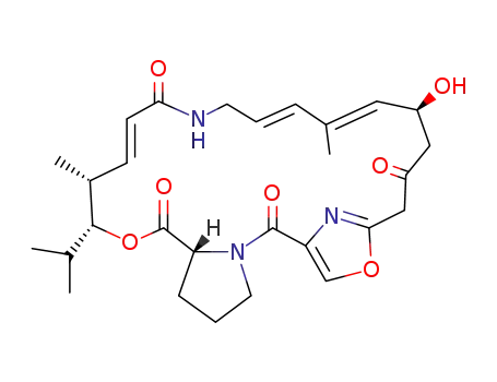 Molecular Structure of 21102-49-8 ((-)-Virginiamycin M2)