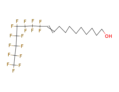 Molecular Structure of 15364-19-9 (11-(PERFLUORO-N-OCTYL)UNDEC-10-EN-1-OL)