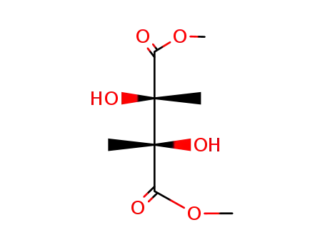 Molecular Structure of 15309-47-4 (dimethyl (2R,3S)-2,3-dihydroxy-2,3-dimethylbutanedioate)