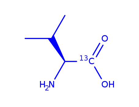 Molecular Structure of 152840-81-8 (DL-VALINE-1-13C)