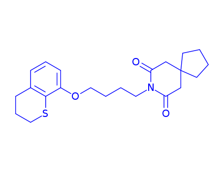 153804-28-5,8-(4-((3,4-Dihydro-2H-1-benzothiopyran-8-yl)oxy)butyl)-8-azaspiro(4.5) decane-7,9-dione,2H-1-Benzothiopyran,8-azaspiro[4.5]decane-7,9-dione deriv.