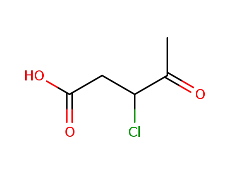 Molecular Structure of 77012-53-4 (3-chlorolevulinic acid)