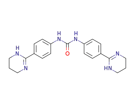Molecular Structure of 17745-24-3 (1,3-bis[4-(1,4,5,6-tetrahydropyrimidin-2-yl)phenyl]urea)