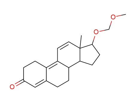 Molecular Structure of 15384-90-4 (17-(methoxymethoxy)estra-4,9,11-trien-3-one)