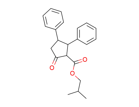 Molecular Structure of 1772-56-1 (2-methylpropyl 5-oxo-2,3-diphenylcyclopentanecarboxylate)