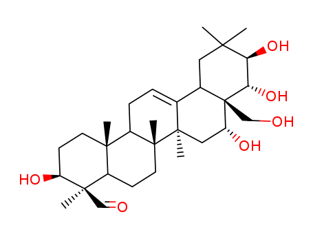 25122-87-6,Camelliagenin D,Olean-12-en-24-al,3b,16a,21b,22a,28-pentahydroxy- (8CI);Camelliagenin D