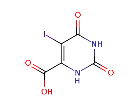 Molecular Structure of 17687-22-8 (5-IODOOROTIC ACID)
