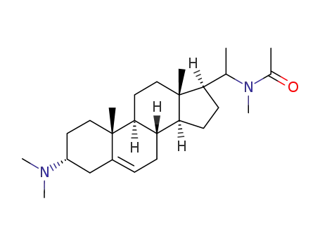 Molecular Structure of 15437-93-1 (N-[(20S)-3α-(Dimethylamino)pregn-5-en-20-yl]-N-methylacetamide)