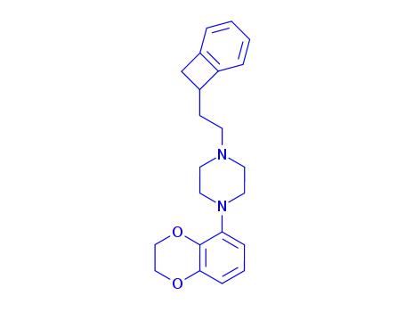 Molecular Structure of 153607-44-4 (1-[2-(bicyclo[4.2.0]octa-1,3,5-trien-7-yl)ethyl]-4-(2,3-dihydro-1,4-benzodioxin-5-yl)piperazine)