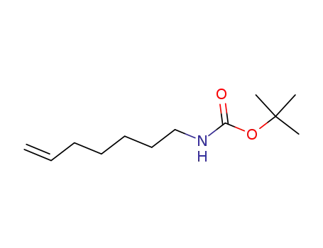 Molecular Structure of 284670-71-9 (Carbamic acid, 6-heptenyl-, 1,1-dimethylethyl ester (9CI))
