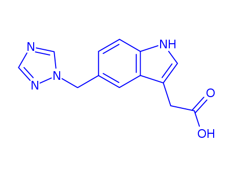 1H-Indole-3-aceticacid, 5-(1H-1,2,4-triazol-1-ylmethyl)-