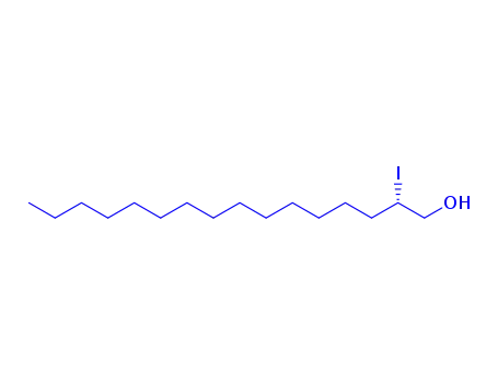 Molecular Structure of 153657-85-3 (2-iodohexadecan-1-ol)