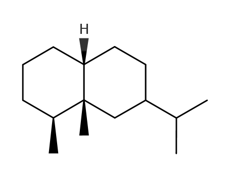 Molecular Structure of 3242-05-5 ((1S,4aβ)-Decahydro-1β,8aβ-dimethyl-7β-(1-methylethyl)naphthalene)