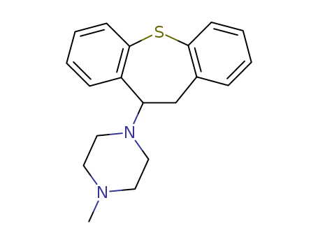 1526-83-6,Perathiepin,Dibenzo[b,f]thiepin,piperazine deriv.; 10-(4-Methylpiperazino)-10,11-dihydrodibenzo[b,f]thiepin;Perathiepine